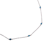 Blue Topaz By The Yard Necklace
