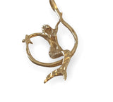 14K Mermaid on a Hook Pendant