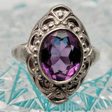 vintage amethyst ring