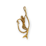 14K Mermaid on a Hook Pendant
