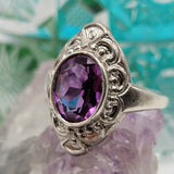 vintage amethyst ring