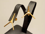 Avant-garde Screw Back Earrings signed