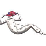 Strike a Pose Vintage Brooch Signed