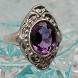 vintage amethyst ring