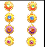 80s glam earrings
