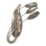 Turquoise Sterling Bouquet Brooch