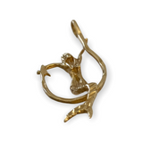 14K Mermaid on a Hook Pendant