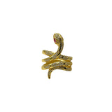 Gold Coil Snake Ring