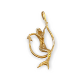 14K Mermaid on a Hook Pendant