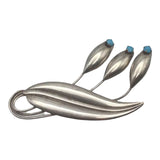 Turquoise Sterling Bouquet Brooch