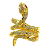 Gold Coil Snake Ring