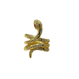 Gold Coil Snake Ring