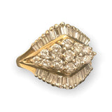 Gold diamond ring