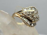 Gold diamond ring