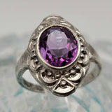 vintage amethyst ring
