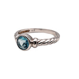 blue topaz ring
