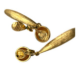 Monet Textured Dangle Clip On Earrings