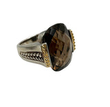 smoky topaz ring