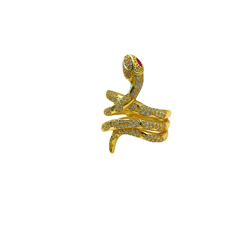 Gold Coil Snake Ring