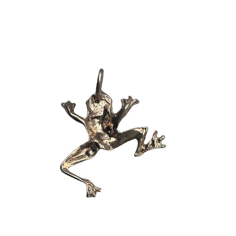 Silver Tree Frog Pendant Sterling