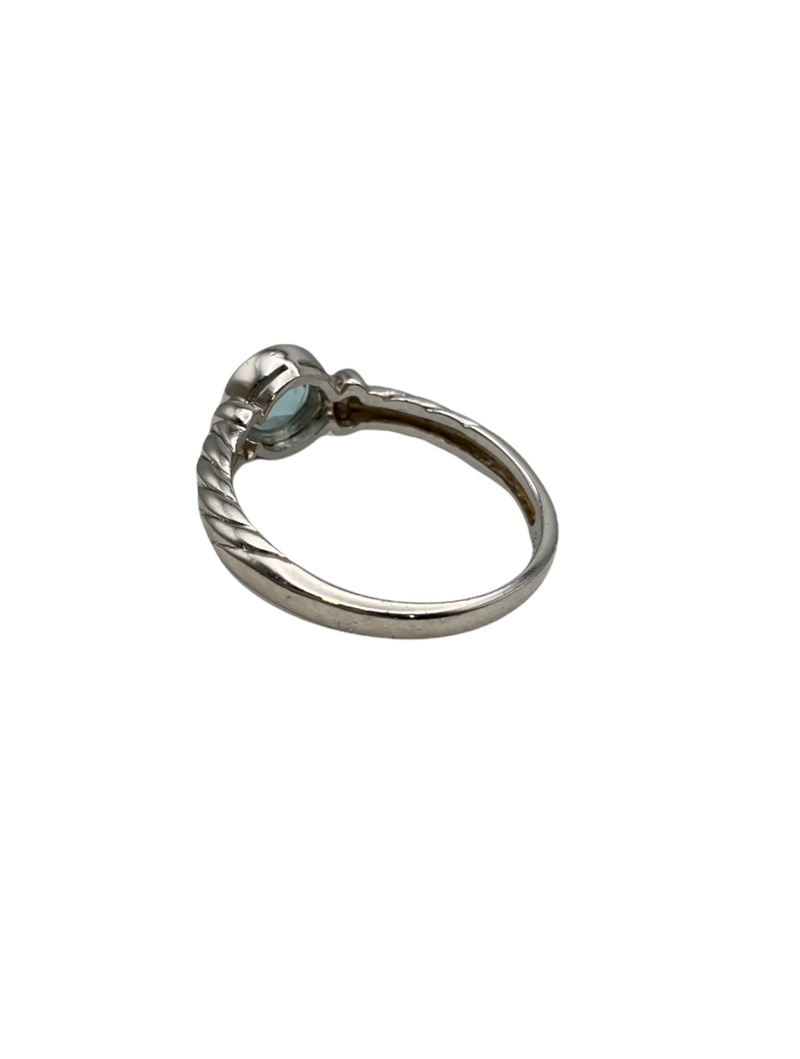 Blue Topaz Cable Ring