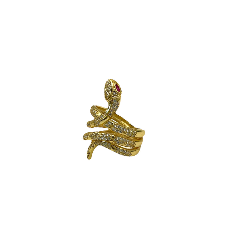 Gold Coil Snake Ring