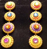 80s glam earrings 